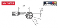 Koncovka brzdové hadice MV 10E20