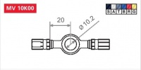 Koncovka brzdové hadice MV 10K00
