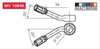 Koncovka brzdové hadice MV 10B40